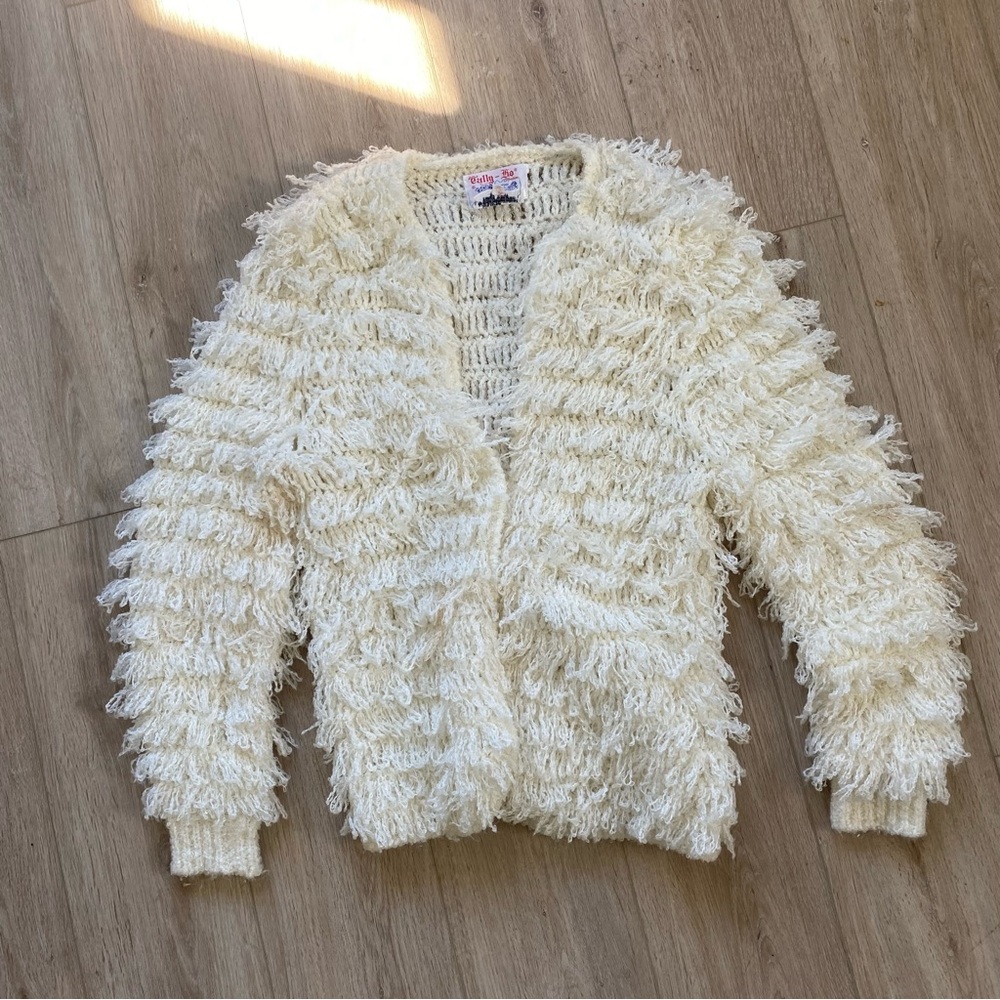 Vintage Tally Ho fringe sweater